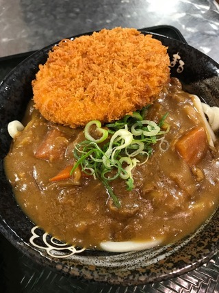 コロッケカレーうどん
