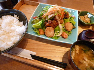 冷製鶏の南蛮漬け定食
