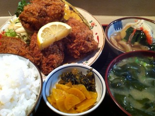 カキフライ定食