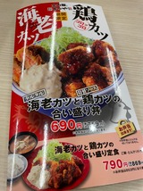海老カツと鶏カツの合い盛り