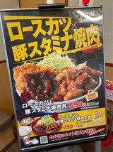ロースカツと豚スタミナ焼肉