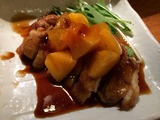 鶏肉の照り焼き 柿ソース煮