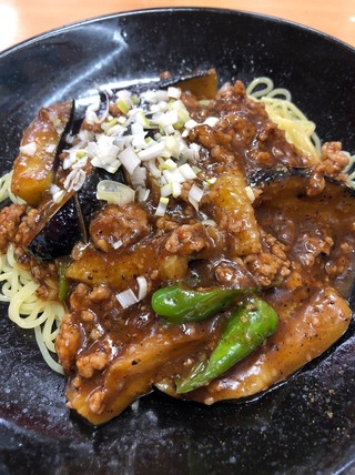 麻婆茄子炸醤麺