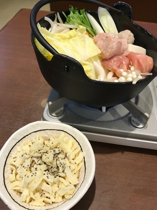 白チーズ鍋