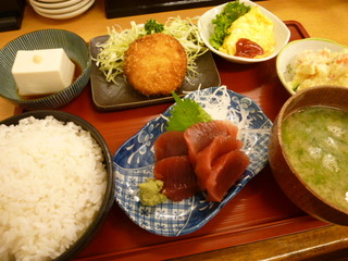 まぐろ刺身定食