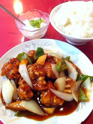 鶏肉甘酢あん