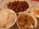 牛肉ピーマン炒め定食