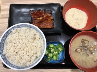 鰻皿麦とろ御膳