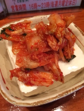 キムチ冷奴