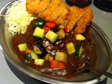 野菜カツカレー