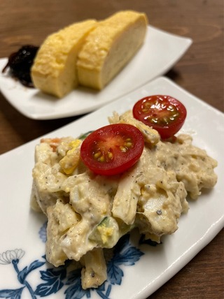 ポテサラ&出汁巻