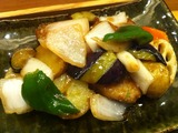 真だらと野菜の黒酢あん
