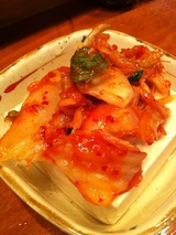 キムチ冷奴