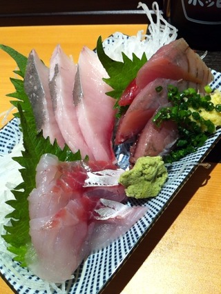 刺身三点盛り