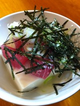 マグロ山かけ豆腐