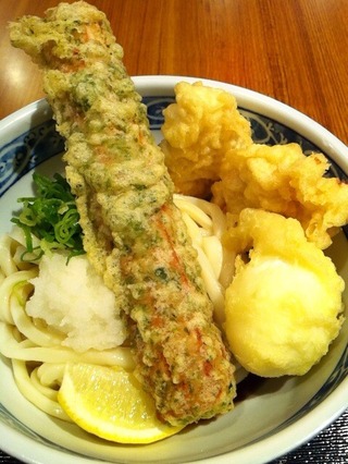 ちく玉鶏天ぶっかけ冷