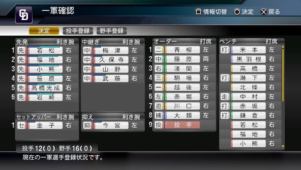 プロスピ17出て プロ野球スピリッツ15 ペナント 中日 原点回帰 11年目 少年がゲームのことを書いたりする プロスピ17出て プロ野球スピリッツ15 ペナント 中日 原点回帰 11年目 少年がゲームのことを書いたりする
