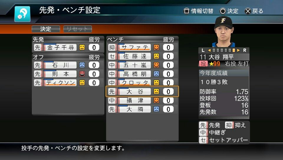 プロ野球スピリッツ15 ペナント 日本ハム 黄金期 3年目 少年がゲームのことを書いたりする