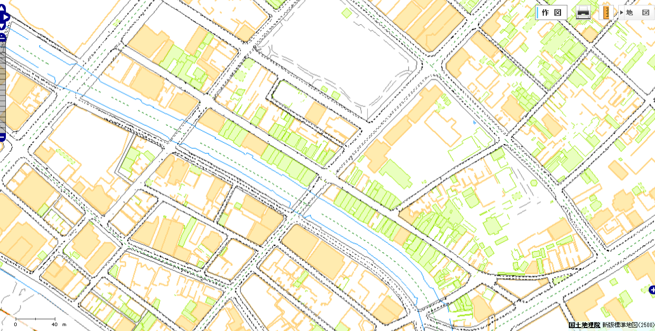 地理院地図 商店街の友