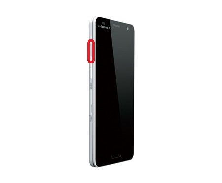 L-04E電源ボタン