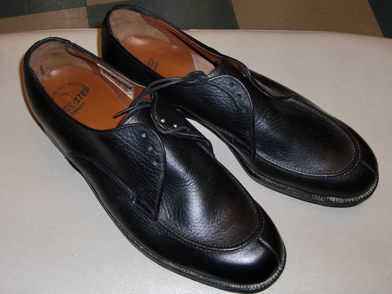 ビンテージ Johnsonian ジョンソニアン Uチップ レザーシューズ ブラウン