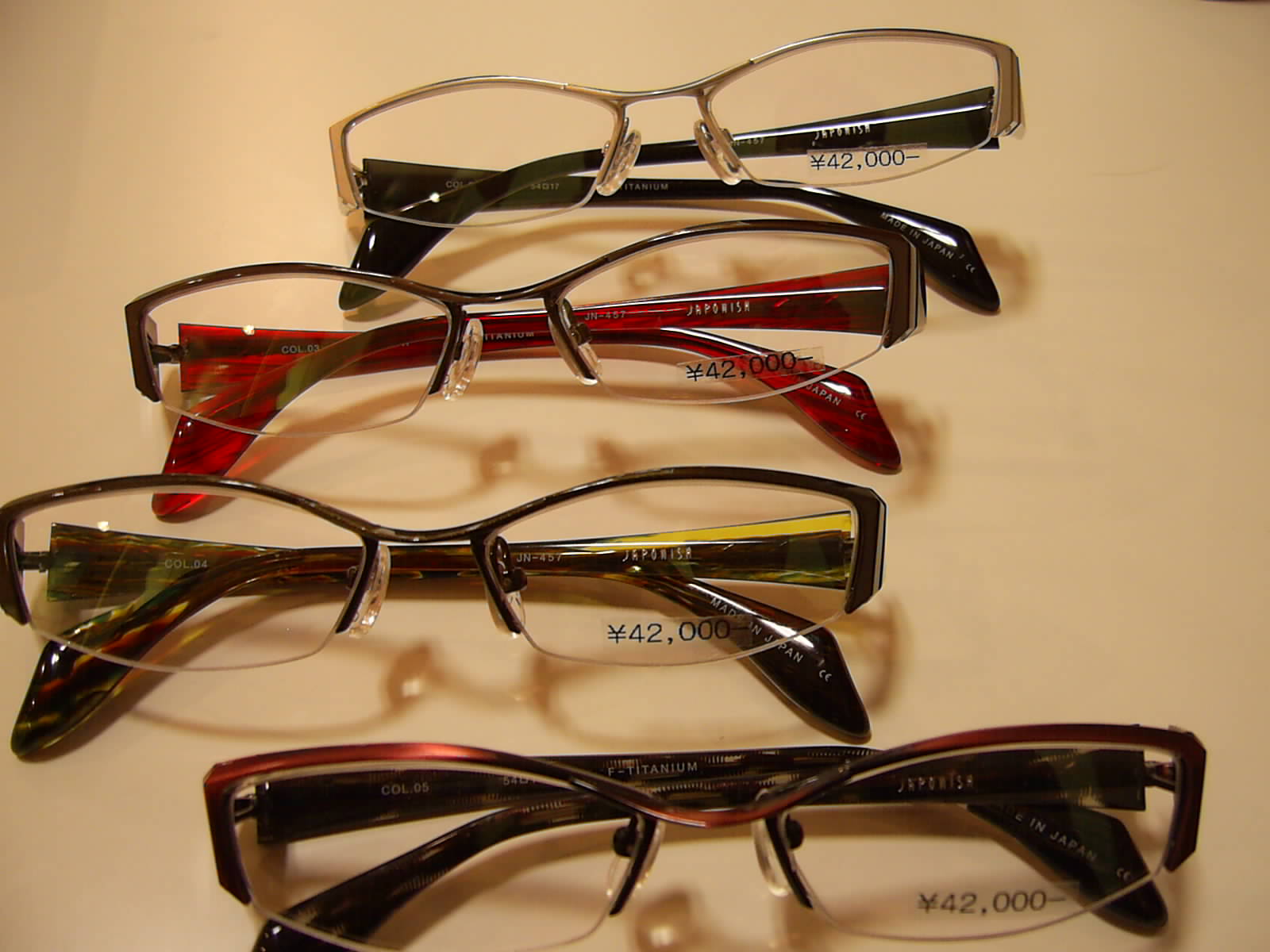 JAPONISM ジャポニズム ハーフリムメガネ JN-457 titanium JAPONISM ジャポニズム ハーフリムメガネ JN-457 titanium
