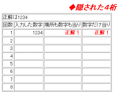 ヌメロン を見て 数字当てゲームをやってみた お気に入り ヌメロン を見て 数字当てゲームをやってみた お気に入り