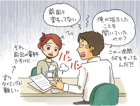 お客様の勘違い 前回の資料をとりだして、前回と変わっていないと注意されたSE(システムエンジニア)- Copyright (C) viva-se.net システムエンジニアの仕事