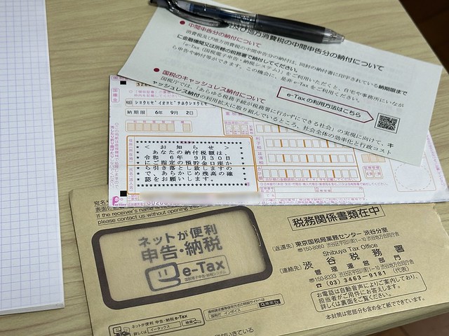 国税局から手紙が届いた