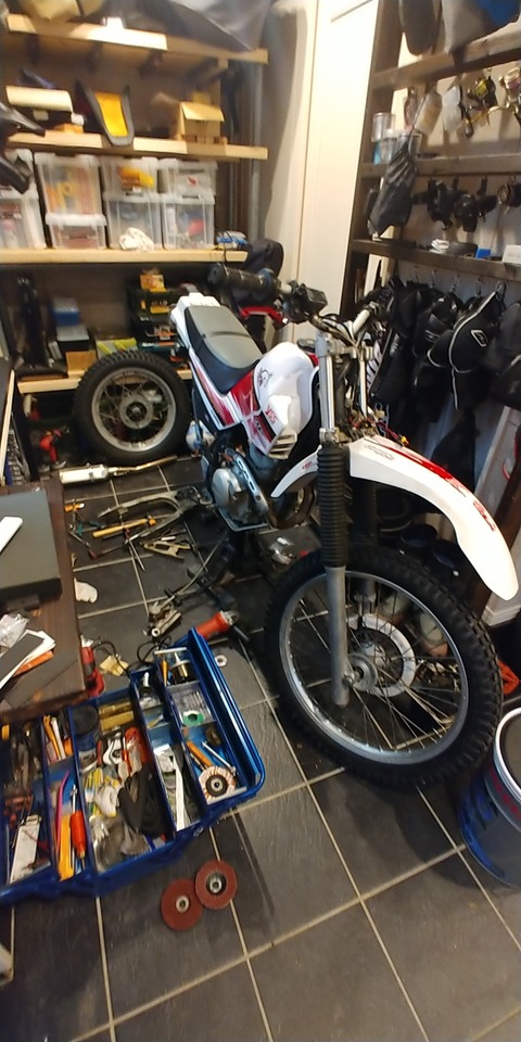 セロー225we 軽量化 タイヤ交換 他 しゅんブログ