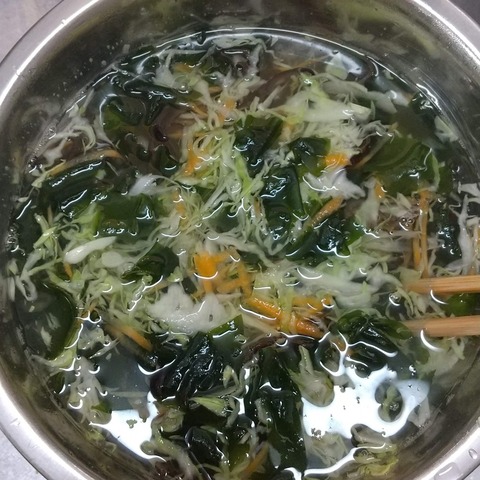 湯通し中華サラダ (2)