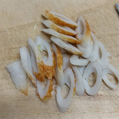 竹輪と白菜のお味噌汁 (4)