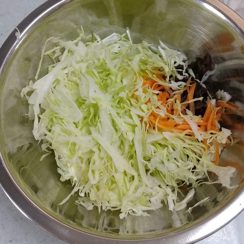 湯通し中華サラダ (1)