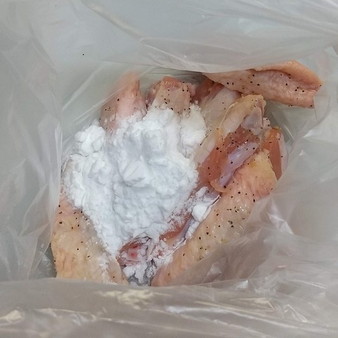 ヘルシー手羽中の塩から揚げ (3)