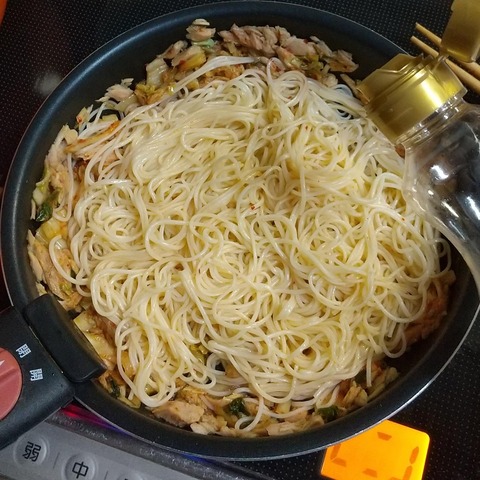 ツナキムチ素麺 (5)