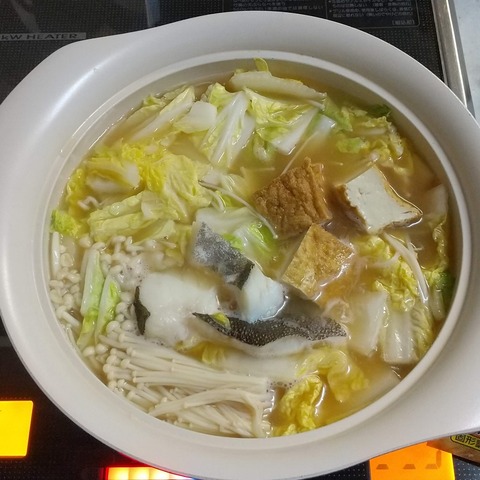 たらと白菜の鍋 (1)