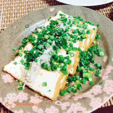 厚揚げねぎまみれ