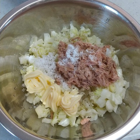 余った寿司酢で作るコールスローサラダ (2)