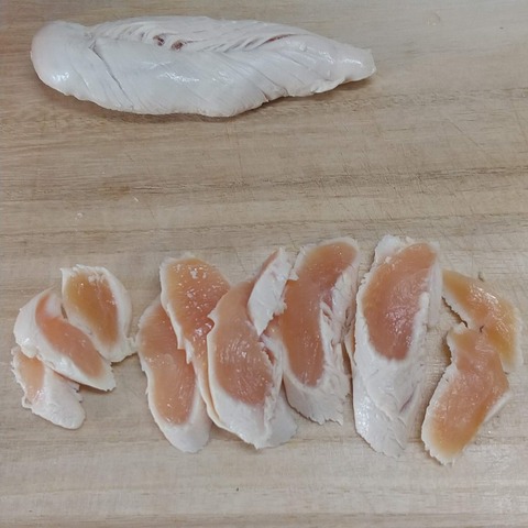 ささみのたたき~ごまさば風~ (1)