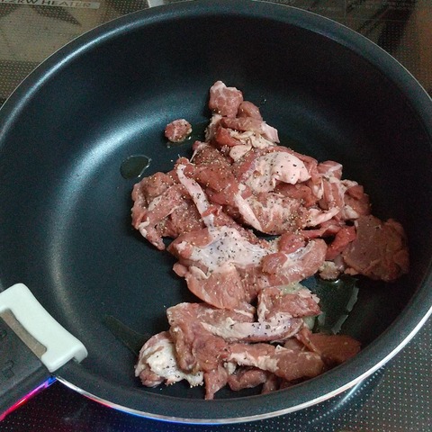 豚ハラミの辛みそ炒め (5)