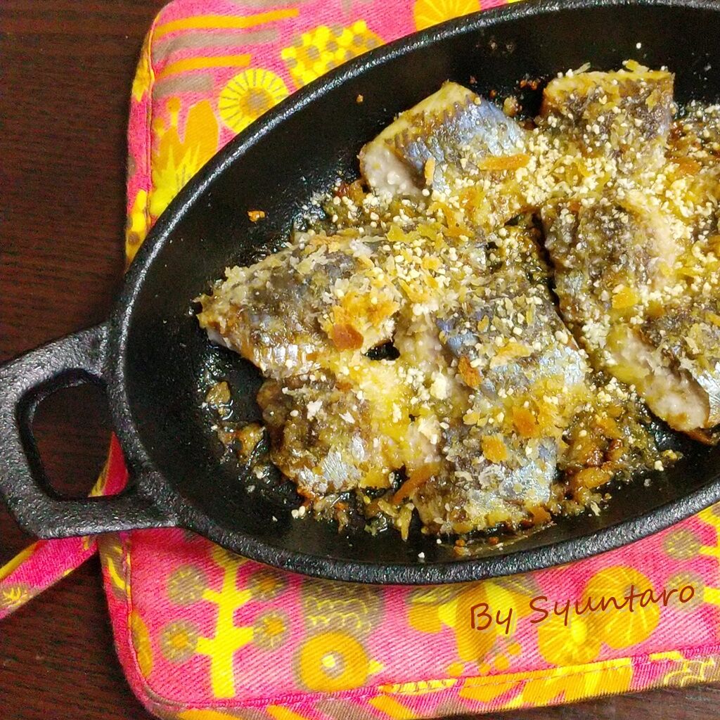 トースター調理 簡単 あまった刺身で作る いわしのパン粉焼き 禁断の黒胡椒仕立て Syuntaroの 食の荒野を彷徨う