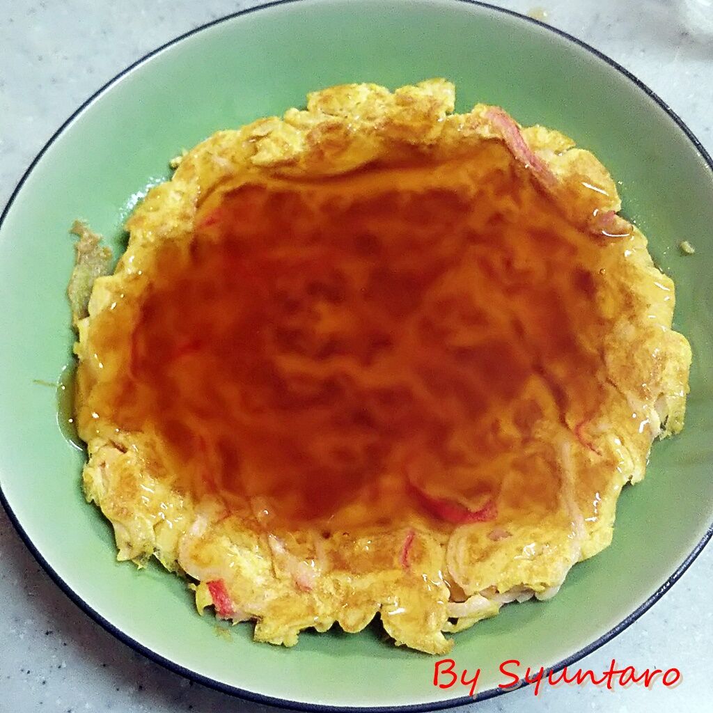節約 レンチン 卵 カニカマで作る なんちゃって かに玉 甘酢あんは八方だしとレンチンでお手軽だよ Syuntaroの 食の荒野を彷徨う