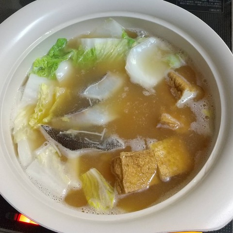 たらと白菜の鍋 (2)