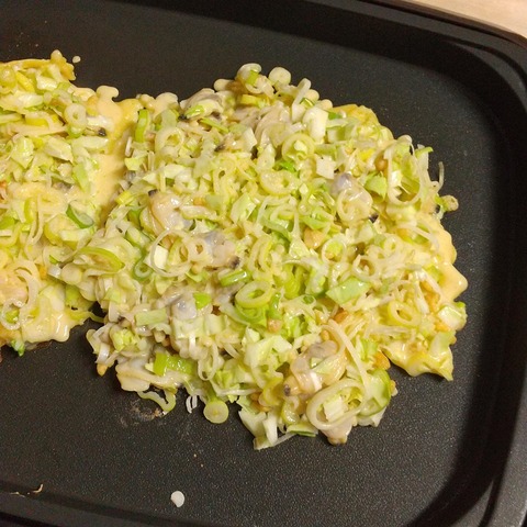 あさり入りねぎ焼き (8)