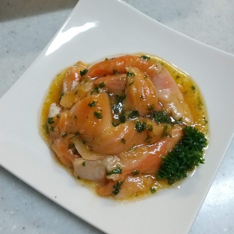 サーモン和風カルパッチョ (6)