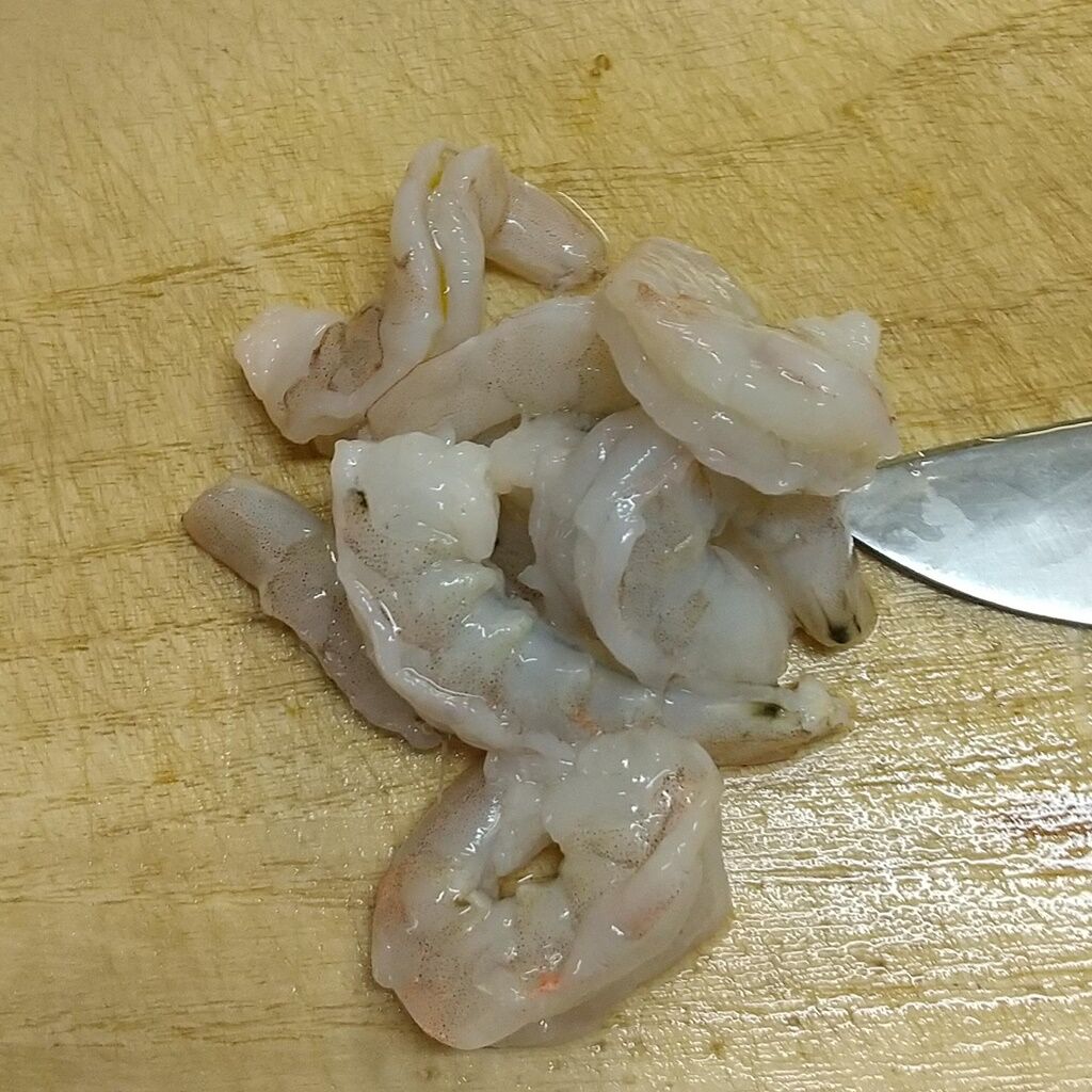 揚げ物 海老 バナメイエビとアスパラのかき揚げ 揚げ物はihやフライヤー使うと楽ちんです Syuntaroの 食の荒野を彷徨う