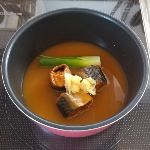さば缶簡単魚介濃厚つけ麺 (4)