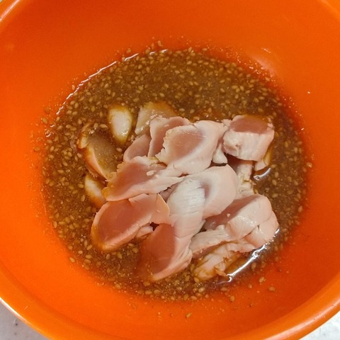 ささみのたたき~ごまさば風~ (2)