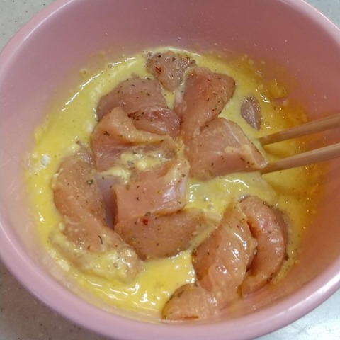 鶏むね肉のピカタ風 (5)