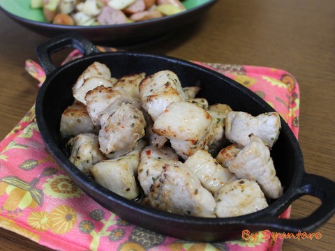 豚のスパイス焼き